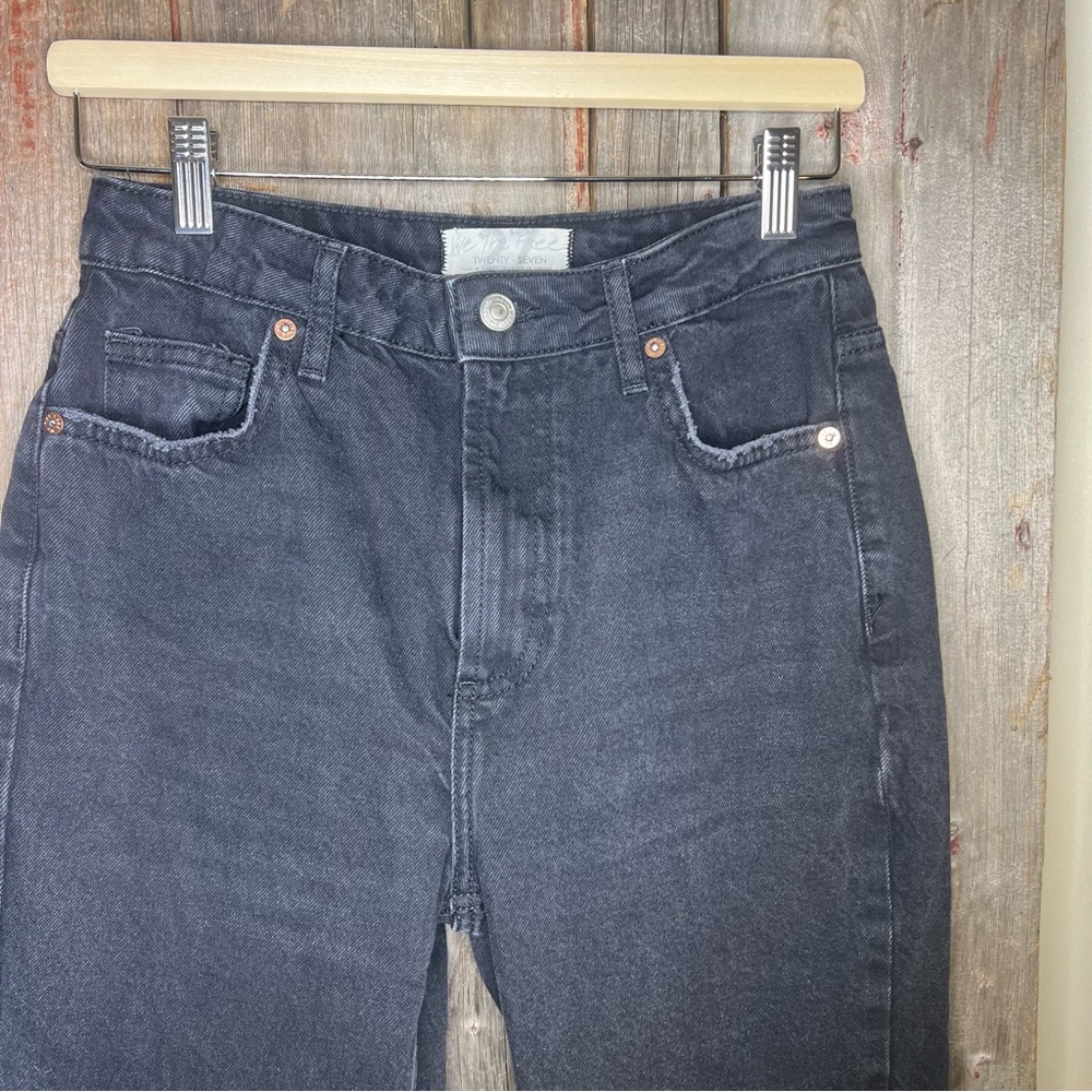 Free People Dakota Straight Leg Jean in Black size 27 - Picture 3 of 12